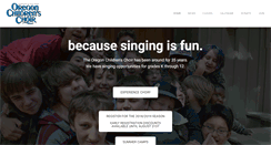 Desktop Screenshot of oregonchildrenschoir.com