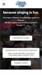Mobile Screenshot of oregonchildrenschoir.com